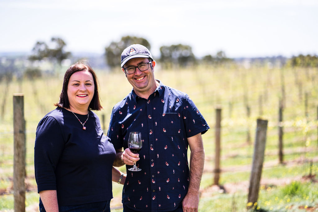 Kirsten and Derek, owners of Paisley Wines